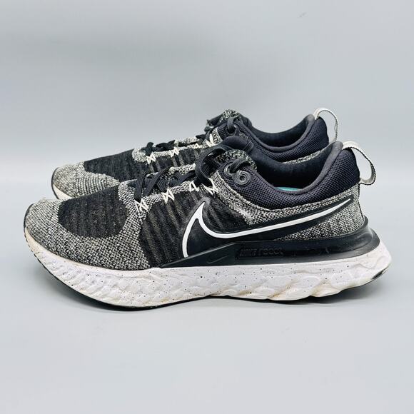 Nike Shoes Womens 8 Black White React Infinity Run Flyknit Running Sneakers - Picture 3 of 10